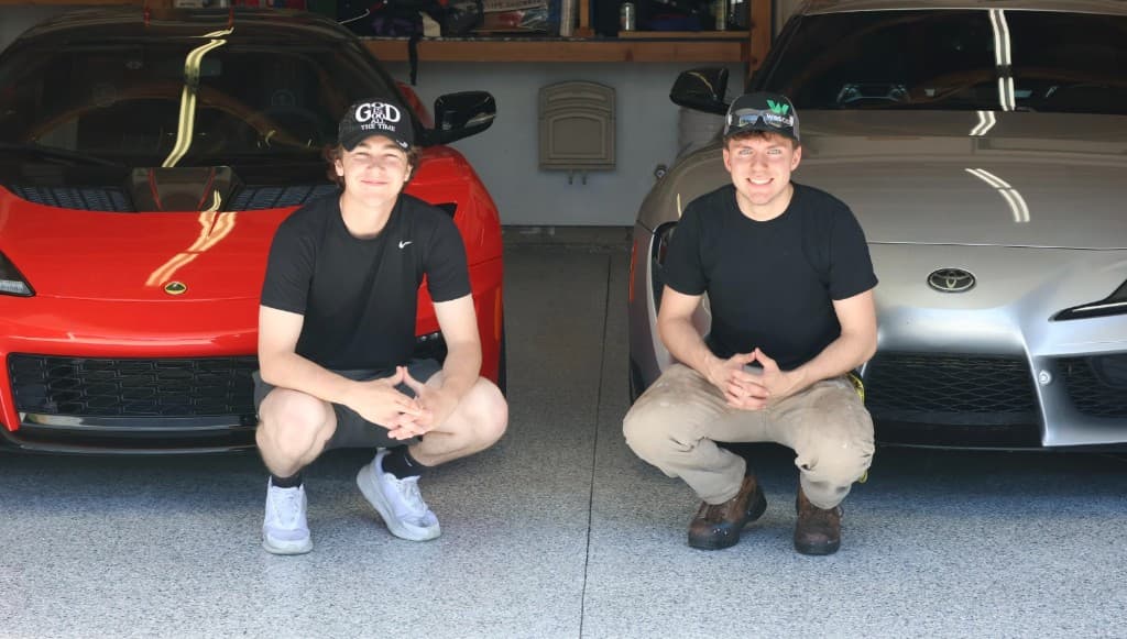 Mason and Micah, owners of M-PACT Concrete Coatings
